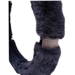 CUBRE VOLANTE PLUSH GRIS CON AGARRE CV136