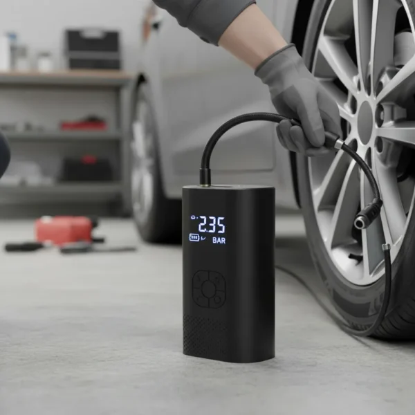 Inflador de Neumáticos Portátil Lambotech con Pantalla Digital para Auto